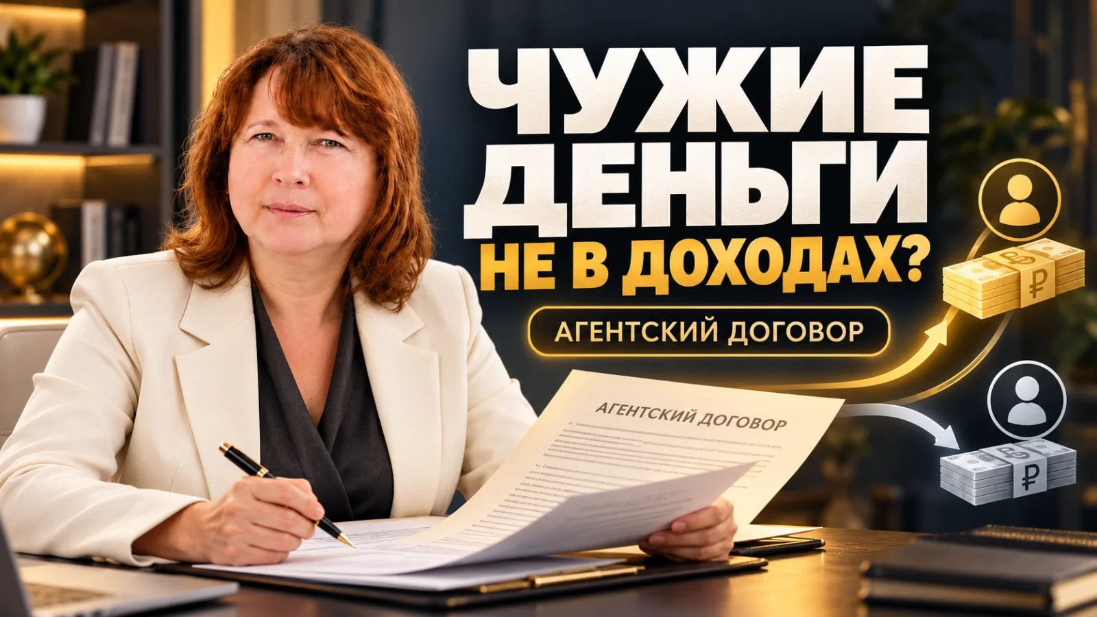 Как не учитывать чужие деньги в своих доходах: практическое решение с агентским договором